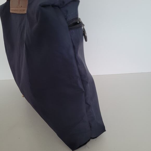 Longchamp Le Pliage Buissness Document Nylon Top Handle Tote Zip Large Blue - Picture 4 of 10